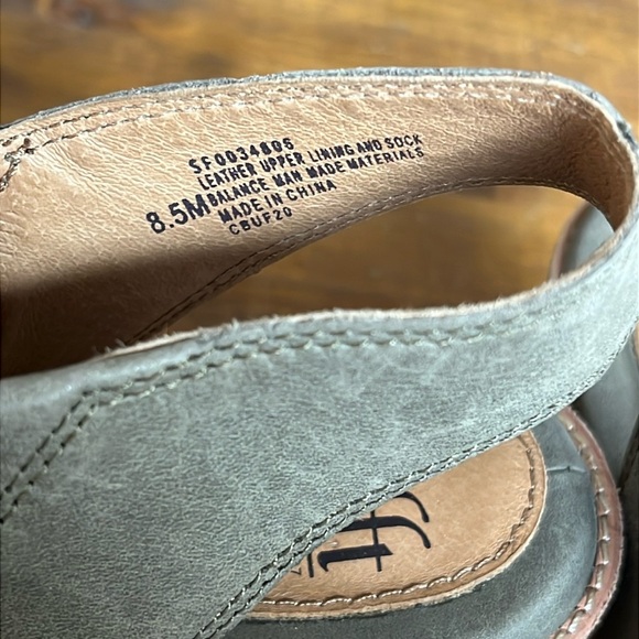 Sofft Tensley Distressed Leather Perforated Gray Slingback Clog/Bootie- 8.5 - Picture 8 of 11